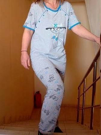 Пижама  за кърмачки къс ръкав , памук   Размер:  42-54