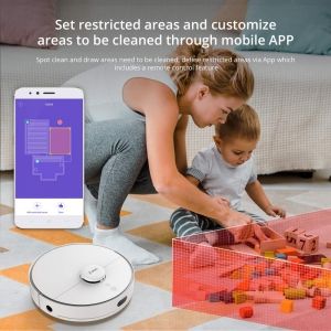 360 Смарт Прахосмукачка робот за сухо и мокро почистване S7