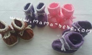 Ръчно плетени бебешки жилетки с къс ръкав  и терлички. Различни цветове и плетки.