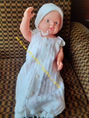 Ръчно плетено чувалче за сън  за бебета 0- 12 месеца