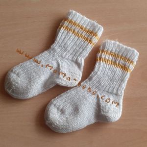 Ръчно плетени  детски чорапи акрил