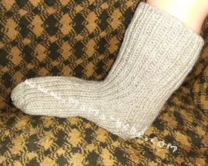 Ръчно плетени  чорапи кашмир.  Размер  30  -38