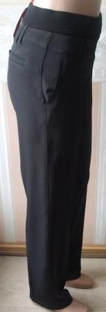 Панталон сатен големи номера черен ,4XL - 6 XL