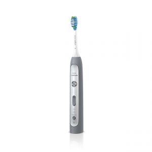 Звуковочестотна четка за зъби Flexcare Platinum Grey + UV устройство за дезинфекция - Сива