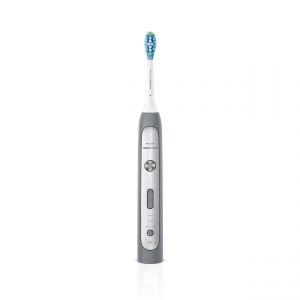 Звуковочестотна четка за зъби Flexcare Platinum Grey + UV устройство за дезинфекция - Сива
