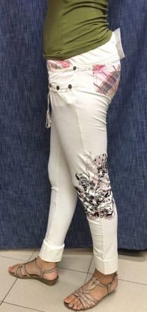 Дамски панталон SIGNET  цвят бял