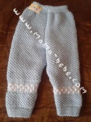 Ръчно плетен панталон за бебета